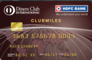 HDFC Diners ClubMiles Credit Card